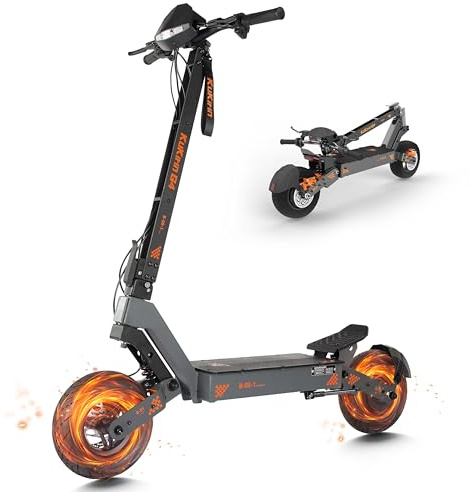 Kukirin G4 Electric Scooter Adult, E Scooter 60V 20Ah Battery up to 75Km Long Range, 11 Inch All Terrain Pneumatic Tire Folding E-Scooters with Dual Suspension & LED Display for Adults and Teens