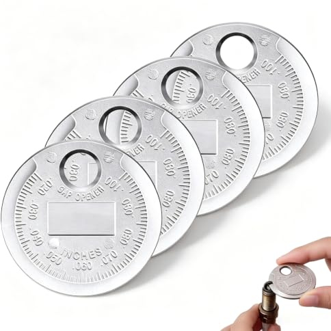 HX-uuyjno Paquete de 4 Herramientas para separación de bujías, Calibre de bujías de 0,02 a 0,10 Pulgadas