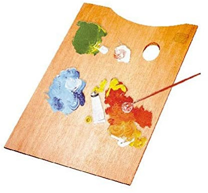 Lefranc Bourgeois Farbenpalette Nr. 4, rechteckig, 33 x 22 cm, Holz