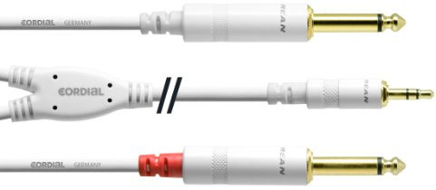 CORDIAL CABLES ECL CFY6WPP-SNOW Essentials Mini-Jack / Jack Kabel