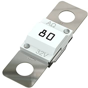 AUPROTEC Midi Hochstromsicherung Schraubsicherung 40A - 100A Auswahl: 80A Ampere weiß, 5 Stück