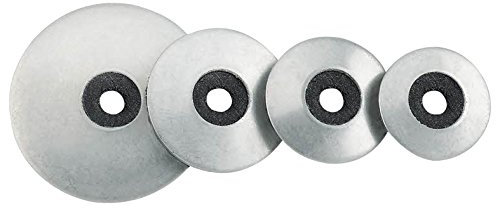 INDEX VARANE18- Pack de 100 arandelas (recubrimiento galvanizado, vulcanizadas, acero-EPDM, cincadas, P18)