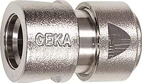 Geka 701XSB Schlauchstück Stecksystem 1/2 Zoll MS NI mit Spannmutter 13 mm, Silber, 18 x 8 x 13 cm