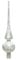 Christbaumspitze 26 cm Glas Spike EIS weiß