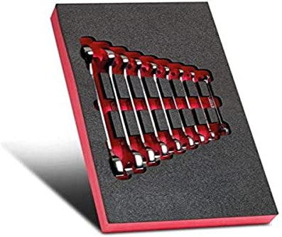 FACOM MODM.44-1 Module Mousse 9 Clé à fourches, Noir, 6 à 24 mm