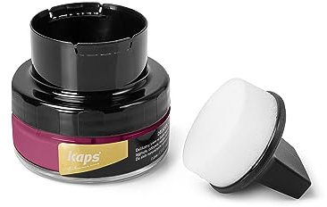 Kaps Shoe Cream with Sponge Applicator, Intensive Leather Care and Nourishing, Delicate, 70 colours (161 - magenta)