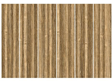 Bilderwelten Schiebegardinen Amazakou Light - 6 Flächenvorhänge Wandhalterung 6X 250x60cm