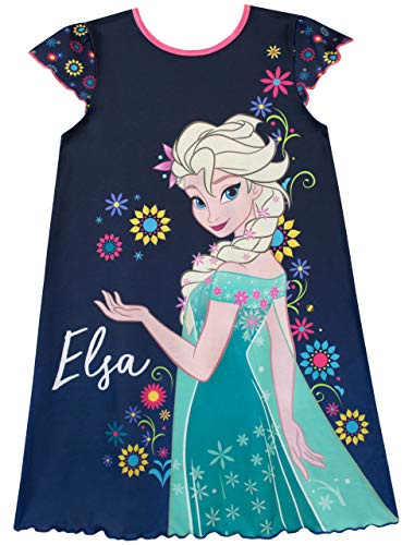 Disney Frozen Nightdress for Girls I Kids Princess Anna and Elsa Nightie I Reversible Princess Night Dress