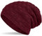 Hatstar Warme gefütterte Feinstrick Damen Beanie Herren Mütze | mit Flecht Muster und sehr weichem Fleece Innenfutter | Unisex Wintermütze weich & warm (7 | Bordeaux)