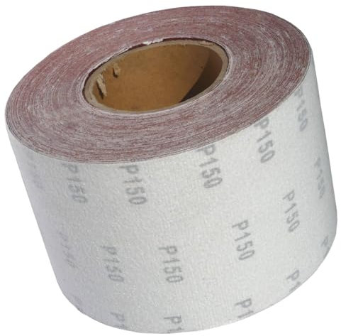 25m KLETT - Schleifpapier Rolle 115mm X 25m Korn P150 Schleifband Schleifrolle Rollenschleifpapier BOHRFUX