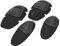 Alomejor Set di Ginocchiere e Gomitiere, Protezioni Confortevole per Gomiti al Ginocchio Equipaggiamento Protettivo per Pantaloni Tattici(Nero)