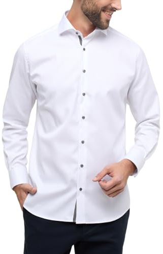 ETERNA Langarm Hemd COMFORT FIT Popeline unifarben