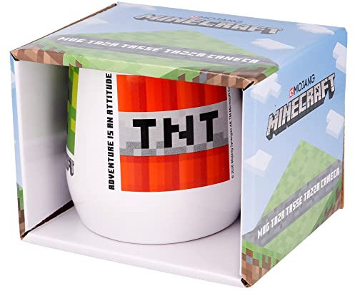 Taza nova de cerámica de 380 ml de Minecraft