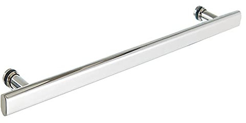 XFSHKJS Heavy Duty Stainless Steel Bathroom Shower Pull/Push Door Handle, Polished Chrome Finish, 400mm