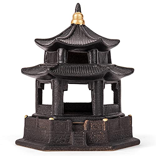 Japanese Zen Garden Pagoda Lantern - Asian Tabletop Decor - Incense Burner - Feng Shui Yard Art - Candle Holder