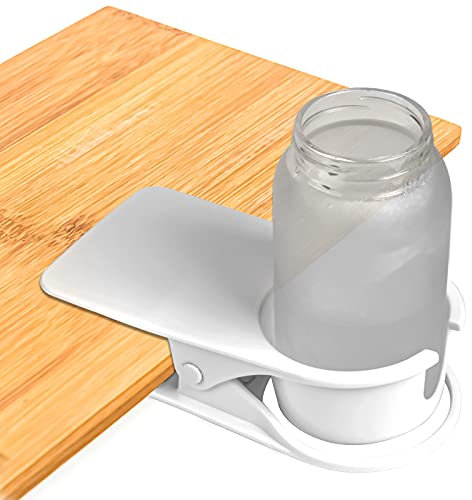 Pinsheng Soporte para Taza de Beber, Creativo Clip de Oficina para Bebidas, Soda, Café, Diseño para el Hogar y la Oficina (Blanco)