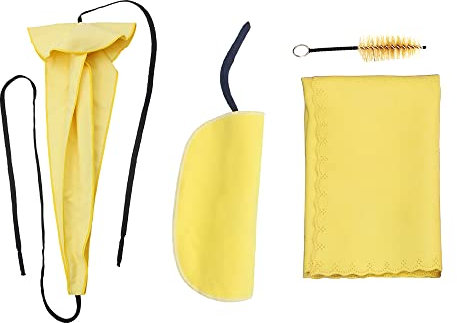 Btuty Saxophon Reinigungsset Sax Reinigung Care Kit Reinigungstuch + Mundstück Pinsel Wartung Werkzeug