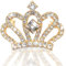 Krone Brosche,Krone Kristall Brosche,Brosche Damen, Gold Brosche, Hochzeitsfeier Brosche Pin Muttertag, Geschenk für Frau (crown -2)