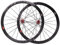 Rennrad-Laufradsatz 700c Steckachse Carbon-Nabe 40 mm Aluminiumlegierungsfelge Disc/V-Bremsräder für 7-11-fach Kassette 24/24 Löcher Leicht
