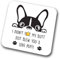 Frenchie Coaster I Didn't Fart My Butt Just Blew You A Love Puff Pet Present French Bulldog Dog Mum Dad Friend Joke Funny Gift Birthday Christmas, Hardboard Coaster