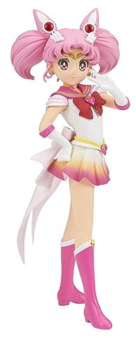 Banpresto, Super Sailor Chibi Moon Pretty Guardian Sailor Moon Eternal The Movie, Glitter&Glamours (Ver.A) 17 cm, Mehrfarbig BP88291