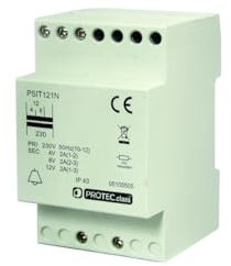 Sicherheitstransformator 4/8/12V, 2A PROTEC.CLASS PSIT121N