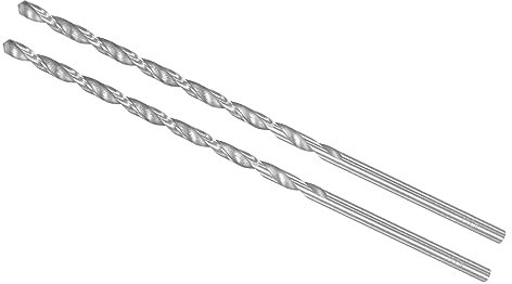 CoCud Extra Langer Spiralbohrer Bohrer 4.5mm Bohrer Durchmesser 160mm Gesamt Länge Hoch Geschwindigkeit Stahl Drehbohrer - (Anwendung: für Kupfer Metall Holz Aluminium) 2Stk