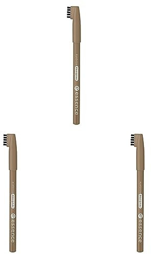 essence eyebrow DESIGNER, Eye Pencil, Augenbrauenstift, Nr. 04 blonde, braun, definierend, vegan, Mikroplastik Partikel frei, Nanopartikel frei (1g) (Packung mit 3)