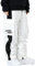 HOUZONIY Damen Skihose, Herren Wasserdicht Winddichte Softshellhose, Weite Passform Snowboardhose Geeignet für Outdoor-Sportarten(Weiß M)