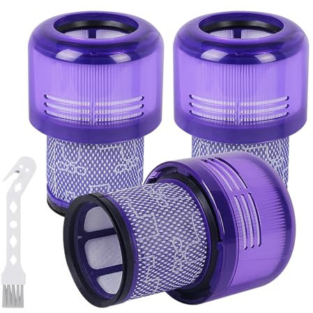 Gudotra Ersatzfilter für Dyson V11 V15 SV14 SV17 SV22 V11 Absolute Animal Fluffy Torque Drive Complete Pro Ersatzfilter, wiederverwendbar, DY-970013-02, 3 Stück