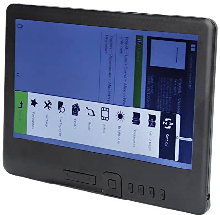 Farbbildschirm 7 Zoll E Reader 16 GB LCD 800 X 480, Navigationstasten, Schutzhülle, Schwarz, Große Speicheroptionen E-Reader E-Book-Reader mit Cover für Alle Altersgruppen, EPUB