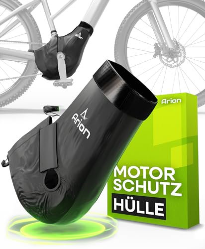 ARION Ebike Motor Schutzhülle universal I Nylon Transportschutz Regenschutz für Thule Fahrradträger I E-Bike Motorschutz Abdeckung für Bosch, Brose, Shimano, Yamaha Mittelmotor I e bike Zubehör