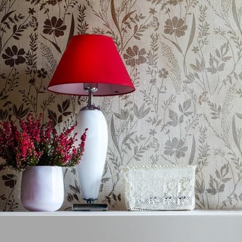 GSS Designs Große botanische Schablonen mit Waldblumen, 40,6 x 40,6 cm, wiederverwendbare Blumen-Wandschablone zum Malen auf Möbeln, Wänden, Naturtapete, Schablonenmuster