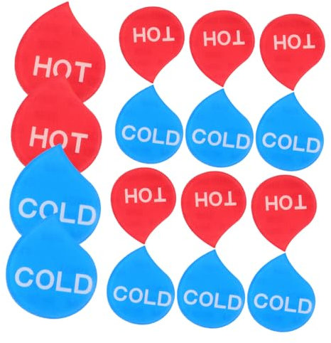 PRETYZOOM Étiquettes Rondes En Acrylique Faciles À Appliquer Pour Robinets Robustes