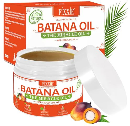 Raw Batana Oil For Hair Growth 120ml, 100% Pure Natural Raw Batana Oil from Honduras, Batana Cream Unrefined and Organic Hair Mask, Prevent Hair Loss, Promote Hair Thickness for Women & Men