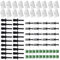 80 Stück Seitenschweller Clips Kit Zierleisten, Seitenschweller-Clips-Kit Türverkleidungen Befestigungs Clips für B E36 Zierleisten Clips, B E46, Fester Nietensatz 51711932996, 5118174185, 51728184574