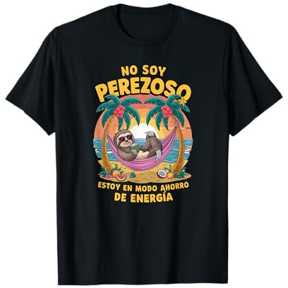 Estilo Relajado, Camiseta con Frase Divertida Camiseta
