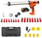 Kensbro Kartuschenpresse Akku 21V mit 6-Gang & LED - Silikonpistole Elektrisch 600ml, 30tlg Set für Abdichten, Spachteln