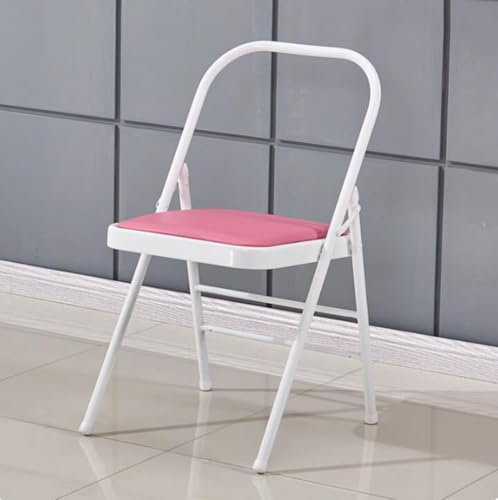 ZHXQRP Yoga-Hilfsstuhl tragbarer zusammenklappbarer Yoga-Stuhl rückenfreier Yoga-Stuhl mit rutschfesten Fußabdeckungen für Balance-Handstand-Training Flexibilität und Krafttrainingsstuhl