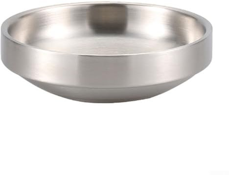 Elegante Reisschale aus 304 Edelstahl für koreanische Gerichte, sicheres und stilvolles kulinarisches Erlebnis (14 cm)