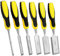 QWORK® 6 Piezas Cinceles Para Madera, Cinceles 6 mm/12 mm/19 mm/25 mm/32 mm/38 mm, para Trabajar Madera y Tallar