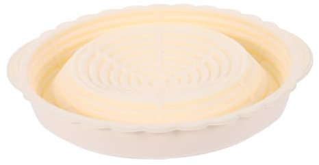 BEBEMOKO Cesta para pan, suministros para hornear, cuenco a prueba de pan, tarro de masa madre para hornear, cesta de prueba de masa de pan, cuenco de pan, levadura de pan, color beige