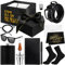 LOYIM 15 Pcs Mens Birthday Gift Set for Men Gifts Basket Hip Flasks Bottle Opener Shot Glass Wallet Belt Bracelet Socks Keychain Pen Journal Gift Box for Anniversary Birthday Retirement, Black