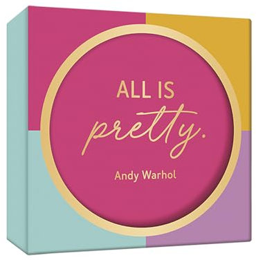 GRAFiK WERKSTATT Kork-Untersetzerset Andy Warhol - Glas-Untersetzer in 6 Farben - Geschenkidee zur Hochzeit, Geburtstag (Rund, 6 Stück, Ø 10,5 cm)