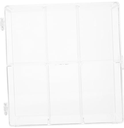 TOYANDONA Figure Storage Box Doll Display Case Acrylic Shelves for Desktop Display Doll Storage Box for Girls