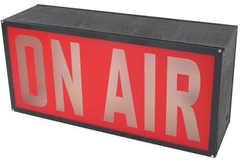 ON AIR Leuchtreklame, ON AIR Lichtschild Aufnahmeschild Studio Warnschild, USB-betriebene LED Dimmbare Neonlichter Schilder für Wanddekoration, Aufnahmestudio-Licht für Studio