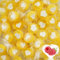 EinsSein Herzbonbons gelb-gold-weiss | 1kg handgemachte Rocks Bonbons | goldene Gastgeschenke Hochzeit Taufe Kommunion Konfirmation auch als essbare Tischdeko | Pinata Füllung Kindergeburtstag