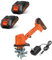Motobineuse Électrique sans Fil 24V,Portable Motoculteur avec Batterie et Charge,Largeur/Profondeur de Travail 10/10 cm,235 RPM,Cultivateur pour Potager,Yard,Culture du Sol(2 Batteries)