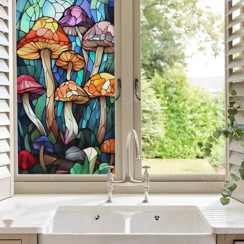 Vinilos para Cristales 88X200CM Setos Coloridos Vinilo Adhesivo Cristal Translucido,Vinilos Adhesivos para Cristales,Vinilo Ventana,Vinilo Mampara Ducha,Window Film Anti UV