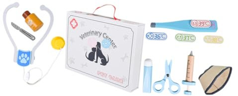 ERINGOGO Tierarzt-Cosplay-Spielzeug Für Junge Mädchen Veterinärspielzeug Mit Interaktives Pädagogisches Spielzeug Für Rollenspiele Kognitives Lernspielzeug Für Junge Mädchen